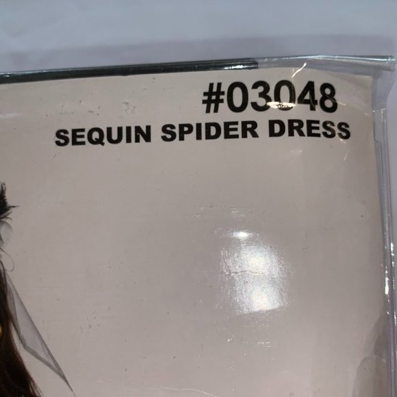 Sexy Sequin Spider Fancy Dress Halloween Costume Dress Avail. sizes XS/S/M - Picture 4 of 7